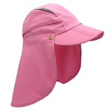 Casquette de protection solaire UPF 50+ pour enfants et garçons, chapeau de pêche réglable et amovible à séchage rapide avec rabat pour le cou