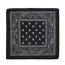 Fashion Hip Hop Bandana Kerchief Unisex Black Hair Band Neck Scarf Headwear Wrist Wraps Head Square Scarves Print Handkerchief