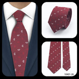 Cravates élégantes à pois pour hommes LYL 7 cm, cravate de luxe avec imprimé géométrique, cadeau pour invités, accessoires de festival pour gentleman