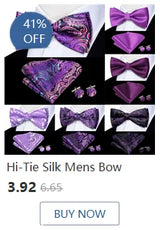Hi-Tie Marque Soie Pré-noué Homme Nœud Papillon Mouchoir Boutons de Manchette Ensemble Nœud Papillon pour Homme Jacquard Solide Cachemire Floral Mariage Cadeau d'Affaires