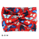 Printed Wide Elastic Headband Pilates Yoga  Running Cycling Hairband Turban Makeup Hair Hoop Makeup Headwrap for Women Girl
