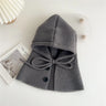Winter Balaclava Hats For Men&Women Unisex Knitted Hooded Caps Outdoor Warmer Drawstring Hats One-Piece Neck Collar Beanies Cap
