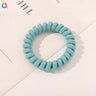 High Elasticity Telephone Coil Hairbands Women Spiral Hair Ties Girls Hair Rings Rope Solid Color Hair Accessories Gum Scrunchy