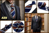 Cravates classiques jaunes et marron pour hommes, tenue de soirée, mariage, école, livraison directe