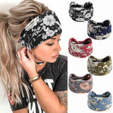 Boho Headbands For Women Fashion Stretch Wide Hair Bands Knoted Turban Yoga Sweatband Elastic Head Bands Stylish Wrap Headbands