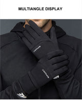 LOOGDEEL Skiing Gloves Waterproof Windproof Winter Cycling Running Ski Warmth Sports Gloves Touch Screen Full Fingers Non-Slip