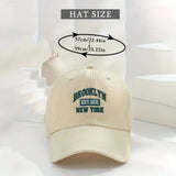 1pc Men and Women's Vintage Embroidered Baseball Cap With 'BROOKLYN NEW YORK' Print Suitable For Daily Wear and Gift Giving