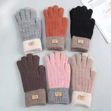 Rimiut Femmes Chaud Épais En Peluche Gants Tricotés Écran Tactile Hommes Femmes Mode Automne Hiver Garder Au Chaud Équitation Ski Gants En Plein Air
