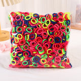 50/100/200Pcs Solid Color Hair Bands for Girls Kids Ponytail Hold Hair Tie Rubber Bands Hairhoop Scrunchie Hair Accessories
