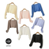 Sonnenschutz-Überzüge aus Eisseide für Damen, langärmelig, gestrickt, dünn, für den Sommer, entspannt, Strickjacke, Cape, Oberbekleidung, Hemd, lose Größe