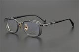 Exquisite Titanium Handmade Glasses Frame Mens Women Retro Square Spectacle Frames Eyeglasses Japanese Design Oval Round Eyewear