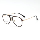3 In 1 Pure Titanium Women Double Beam Glasses Frame With Polarized Clip On Sunglasses And Night Vision Men Half Rim Eyewear