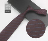 Cravate à fleurs en grille, tissée en gros, 8 cm, accessoires de mariage, bleu, homme, pois, cachemire, convient aux groupes, fêtes, bureau
