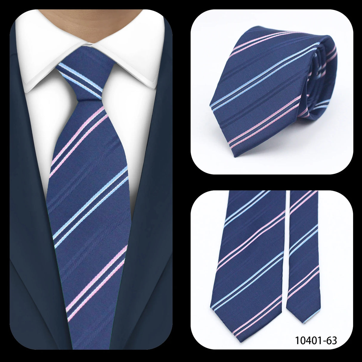 Cravates élégantes à pois pour hommes LYL 7 cm, cravate de luxe avec imprimé géométrique, cadeau pour invités, accessoires de festival pour gentleman