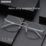 DIEDIESEE New Anti Blue Light Men's And Women's Titanium Frame Can Be Paired With Myopia Optical Prescription Glasses Frame 1901