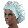 High Elastic Satin Solid Sleeping Hat 1Pcs Hair Care Bonnet Nightcap Multi-color Reusable Women Home Sleeping Cap Accessories