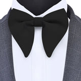 New Big Bow Ties Men's Solid Bowtie Red Black Yellow Fashion Bowknot For Men Wedding  Party Accessories