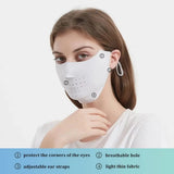 Masque facial en soie glacée, protection UV, été, réglable, respirant, pour hommes et femmes, course à pied, cyclisme, sport