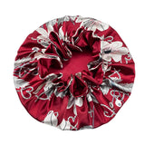 Bonnet de nuit double épaisseur en satin soyeux pour femme, grand bonnet réversible doublé de satin, couvre-chef pour la nuit, accessoires pour cheveux