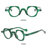 Round Square Frame Blue Light Blocking Glasses Japanese Style Unisex Non-Prescription Glasses Eyeglasses Frame