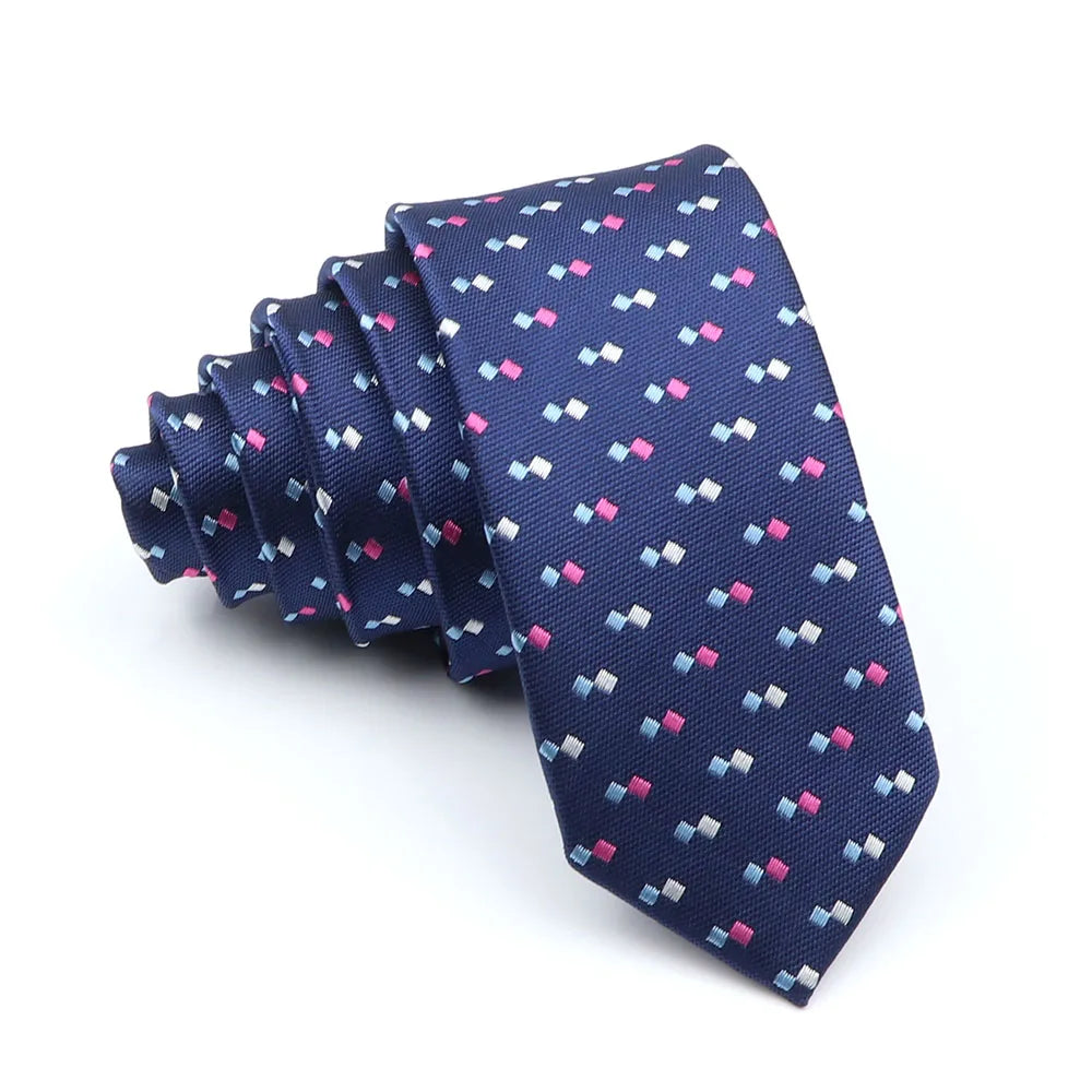 Cravates fines pour hommes et femmes, cravate fine à rayures, motif cachemire, 5 cm, tenue décontractée pour fête, mariage, col étroit, accessoire masculin