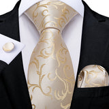 Cravate homme orange cachemire luxe soie polyester mariage bal 8 cm ensemble cravate pochette mouchoir boutons de manchette cadeau pour mari homme accessoire