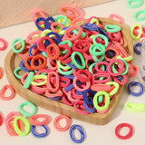 20pcs/lot Girl Elastic Hair Bands Girls Plush Ball Rubber Band for Children Sweets Scrunchie Hair Ties Kids Hair Accessories