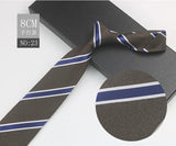 Cravate à fleurs en grille, tissée en gros, 8 cm, accessoires de mariage, bleu, homme, pois, cachemire, convient aux groupes, fêtes, bureau