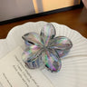 Hairpin Flower Hair Clip Cute Grab Clip Plastic Large Hair Claw Beach Headwear Hair Accessories Transparent Hair Clip Female