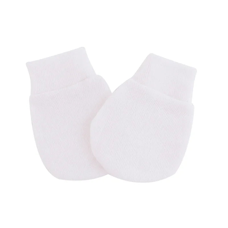 Bonnet pour nouveau-né avec gants, bonnet chaud en coton pour enfants, accessoires pour enfants, bonnet de nuit pour bébés de 0 à 6 mois, automne et hiver