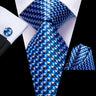 Hi-Tie – Cravate de mariage en soie violette unie à motif cachemire pour homme, ensemble de qualité avec boutons de manchette et mouchoir, cadeau tendance, livraison directe