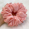 Elastics Chiffon Hair Band Solid Color Big Circle Scrunchies for Women Girl Ponytail Holder Hair Rope Hairband Hair Accessoires