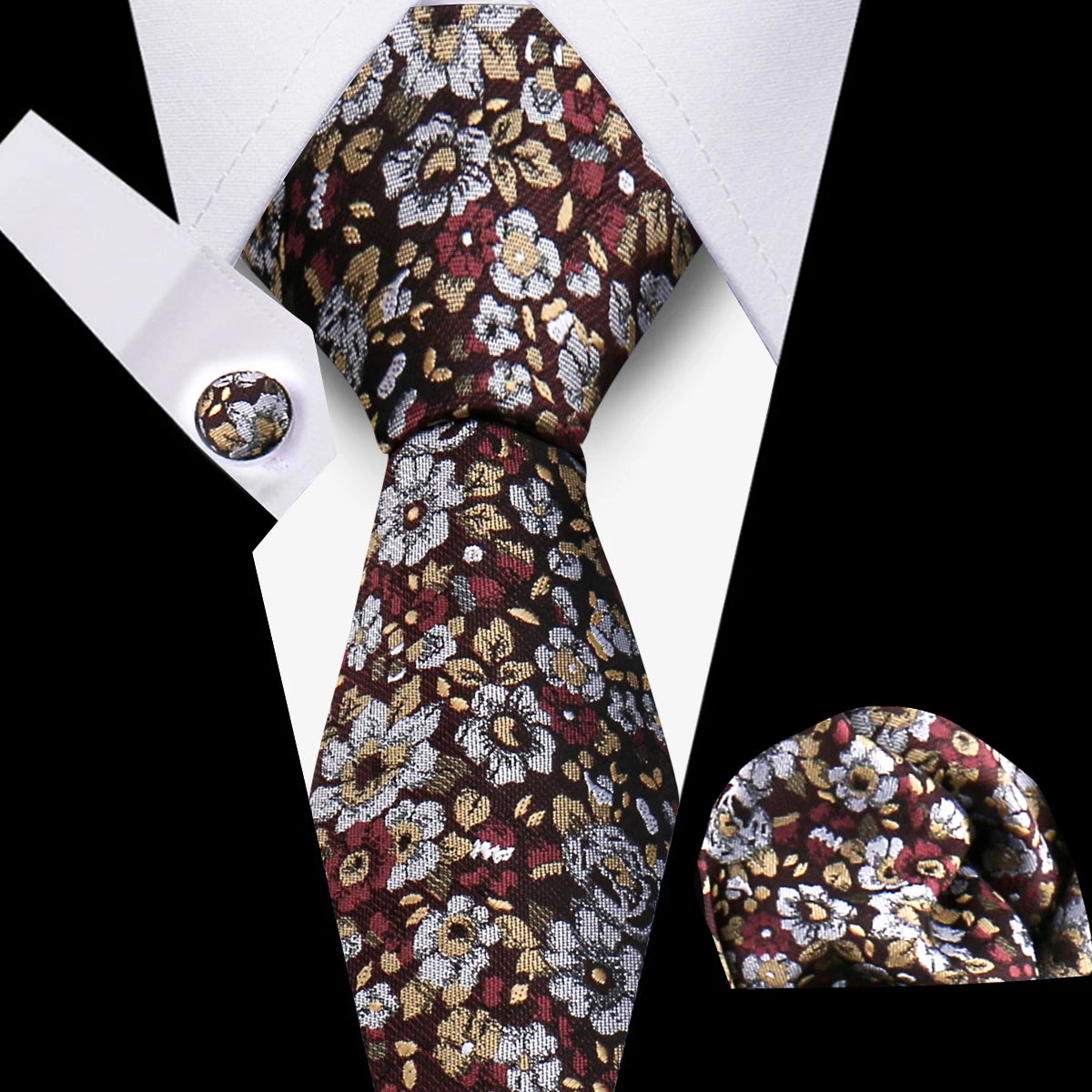Men Neckties Tie Classic Handkerchiefs Plaid Necktie Cufflinks For Men Blouse Business Wedding Accessories Woman Collar Man Gift