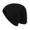 Unisex Men Women Beanie Cotton Night Sleep Cap Bonnet Chemo Hat Headwear Turban Baggy Hair Care Nightcap Pullover Hat Solid Colo