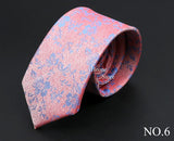 26 Styles Men's Jacquard Novelty Ties Skinny Floral Paisley Striped  Necktie Business Narrow Suit Shirt Daily Wear Accessories