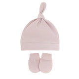 Bonnet pour nouveau-né avec gants, bonnet chaud en coton pour enfants, accessoires pour enfants, bonnet de nuit pour bébés de 0 à 6 mois, automne et hiver