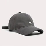 Casquette de baseball polyvalente quatre saisons avec motif ours polaire brodé, style hip-hop, pour hommes et femmes, protection solaire d'extérieur
