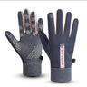 Womens Autumn and Winter Sports Warm Gloves Waterproof and Anti Slip Cycling Gloves Wind and Cold Resistant Outdoor Activity Glo