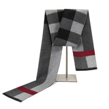 Écharpe à carreaux pour hommes, nouvelle mode automne-hiver 2022, pashmina, épaisse et chaude, en cachemire, longue écharpe classique pour hommes