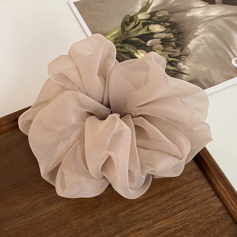 Lace Scrunchies Bowknot Ribbon Elastic Hair Bands Hair Rope Ties Hair Accessories Ponytail Holder Hair Ring INS Hair Accessories