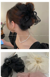 Pince à cheveux en maille pour femme, élégante, en forme de nœud, accessoire pour cheveux, cadeau idéal