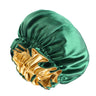 Gorro de satén reversible para mujer, gorro de dormir de doble capa ajustable, gorro de dormir redondo extragrande, gorro de ducha