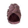 New Pre-Made Knotted Turban Hat Suede Head Wraps Elegant Pleated Beanies Headscarf For Women Turban