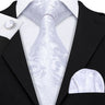 Ensemble élégant de cravates et boutons de manchette en soie à fleurs multiples pour homme, cravate jacquard à fleurs pour mariage, entreprise, fête, événement, Barry.Wang