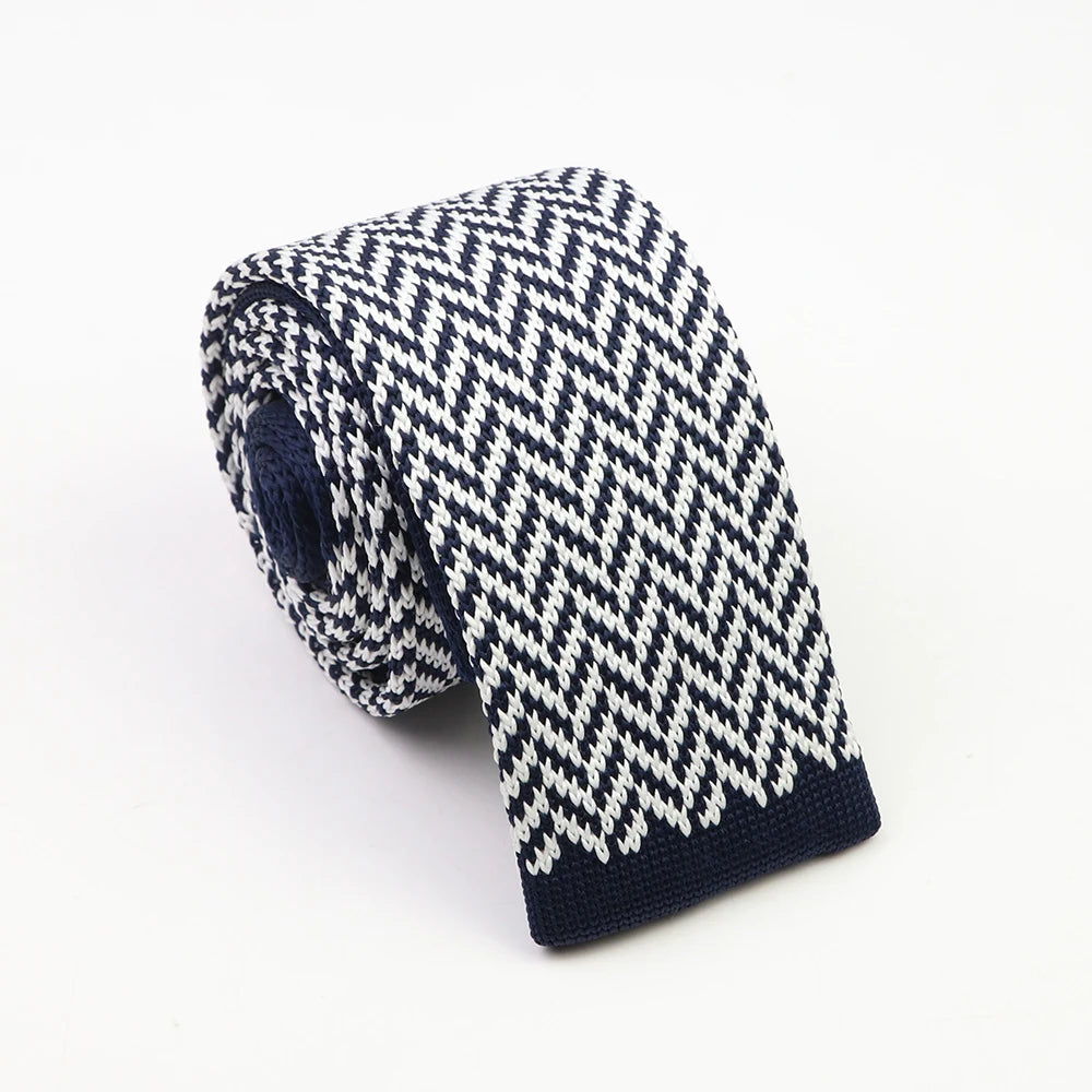 Cravates classiques en tricot pour hommes, cravates décontractées, à pois, à carreaux, pour loisirs, chaudes, pour affaires, mariage, largeur 6 cm