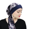 Chapeau turban en satin imprimé pour femme, extensible, à larges bords, tendance, pré-noué, enveloppant, décontracté, style pirate