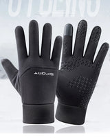 Gants d'extérieur coupe-vent et imperméables pour écran tactile, pouce et index, gants chauds pour la course à pied et le cyclisme