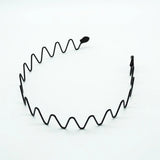 Black Metal Wavy Headband Men Women's Hair Band Head Hoops Bands Headwear Sport Headbands Hairband Bangs Holder Hair Accessories