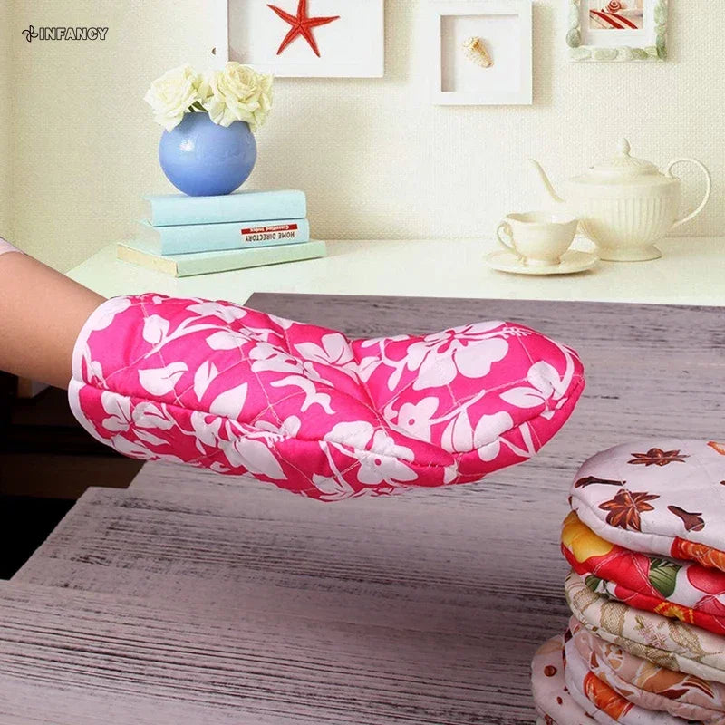 Wärmeisolierte Handschuhe für die Mikrowelle, Küchenhandschuhe, hitzebeständig, zum Kochen und Backen, Verbrühungsschutz, Küchenzubehör