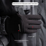LOOGDEEL Skiing Gloves Waterproof Windproof Winter Cycling Running Ski Warmth Sports Gloves Touch Screen Full Fingers Non-Slip